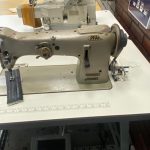 Pfaff 138-6/21 RS ZIG ZAG industrial sewing machine complete unit 110 volts with servo motor and stand.