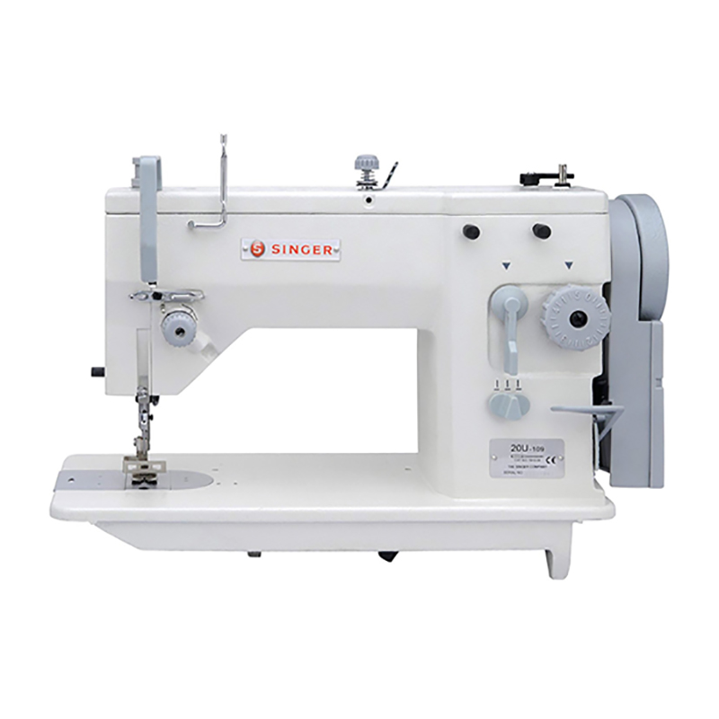 20U-109_1-1.jpg SINGER 20U Complete Industrial Commercial-Grade ZigZag and Straight-Stitch Sewing Machine with Table - Image 1