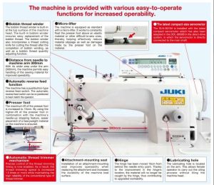 JUKI DLN-9010A-SH High-Speed Needle Feed Lock stitch Industrial Sewing Machine. - Image 3