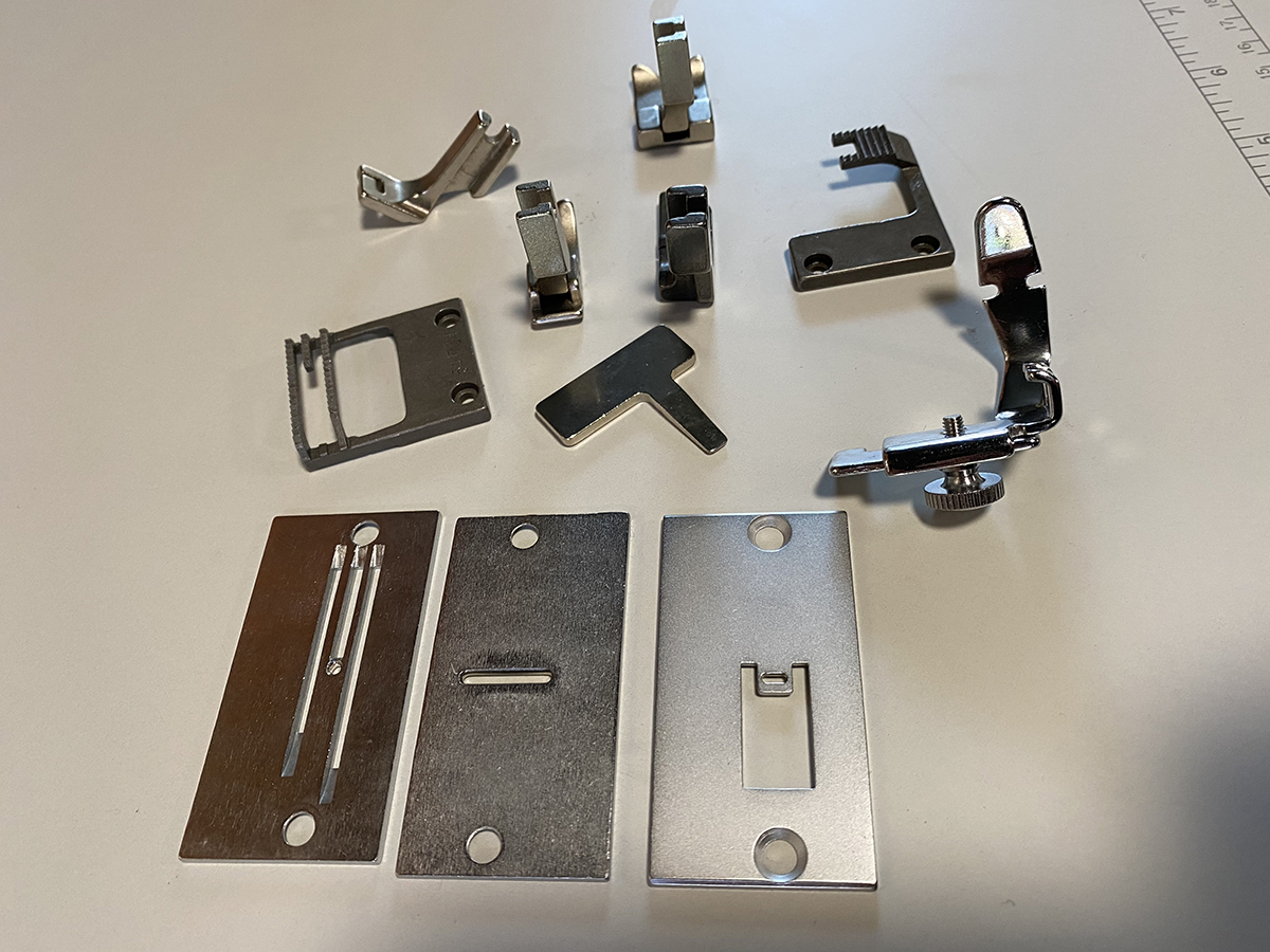 IMG_0849-2.jpg Needle Plate & Feed Dog and Presserfeet Set For Singer 20U Industrial Sewing Machine - Image 1