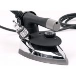 GS-300 Commercial Gravity Feed Steam Iron 1000W 110V, Hot Iron Rest. ( Teflon shoes and water bottle included)