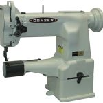 Consew 207 10" Heavy Duty 1 Needle Cylinder Bed Darning and Mending Lockstitch Industrial Sewing Machine With Table and Servo Motor​