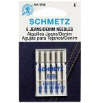 Schmetz Denim/Jeans Machine Needles 5/Pk-Several Sizes