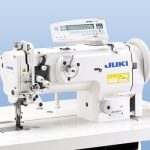 Juki DNU1541-7 Walking Foot Needle Feed Sewing Machine and Stand with Auto Backtack