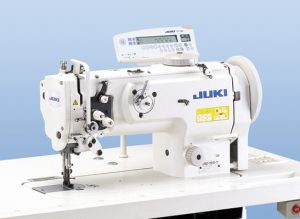 Juki DNU1541-7 Walking Foot Needle Feed Sewing Machine and Stand with Auto Backtack