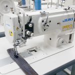 JUKI LU-1508N Single Needle Walking Foot Sewing Machine with Top Load Bobbin (Vertical Axis Hook)