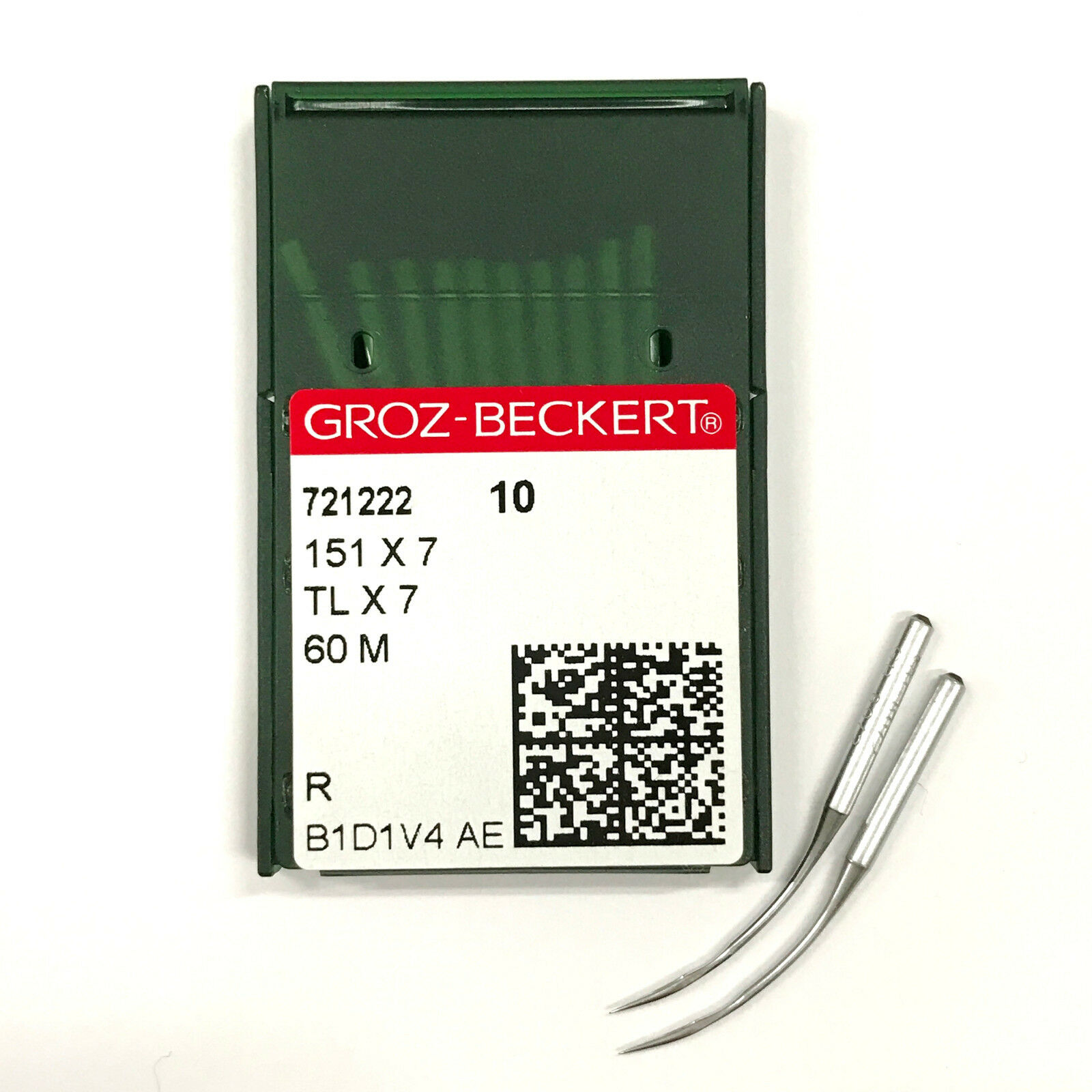 needles.jpeg 10 Pk. Groz-Beckert 151X7, TLX7, 60M Curved Serger Overlock Pearl Stitch Needles - Image 1